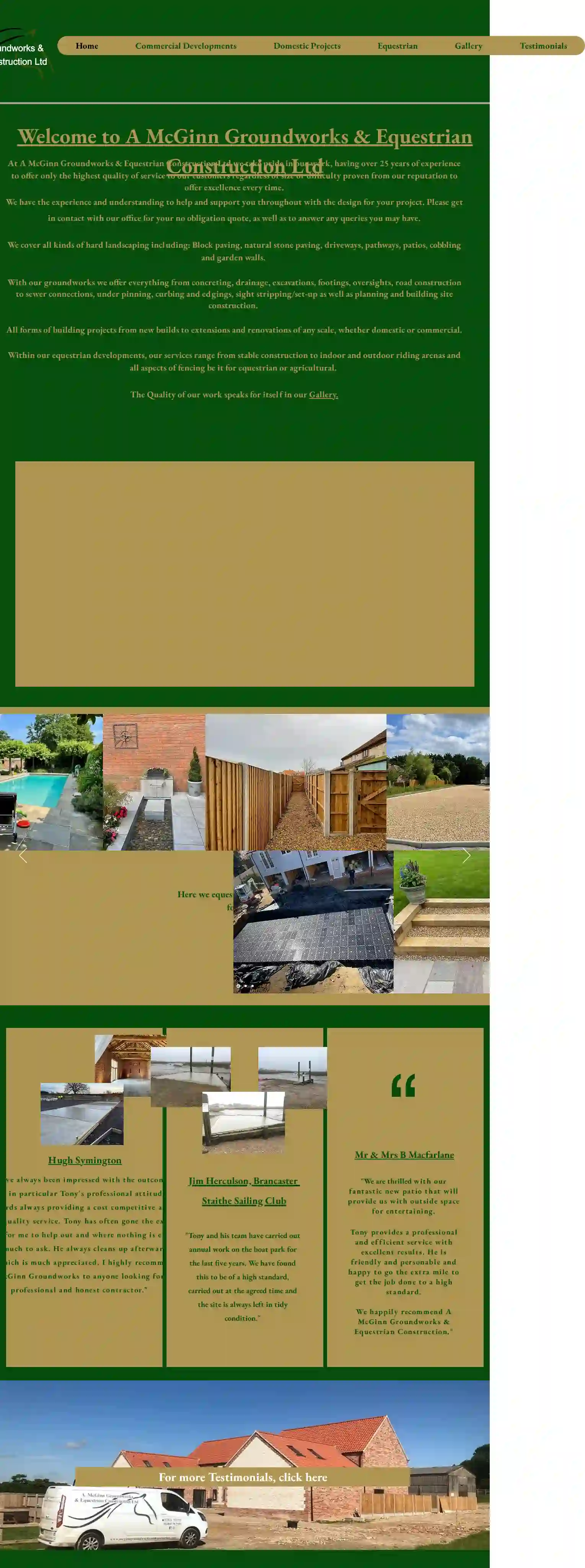 A McGinn Groundworks & Equestrian Construction Ltd