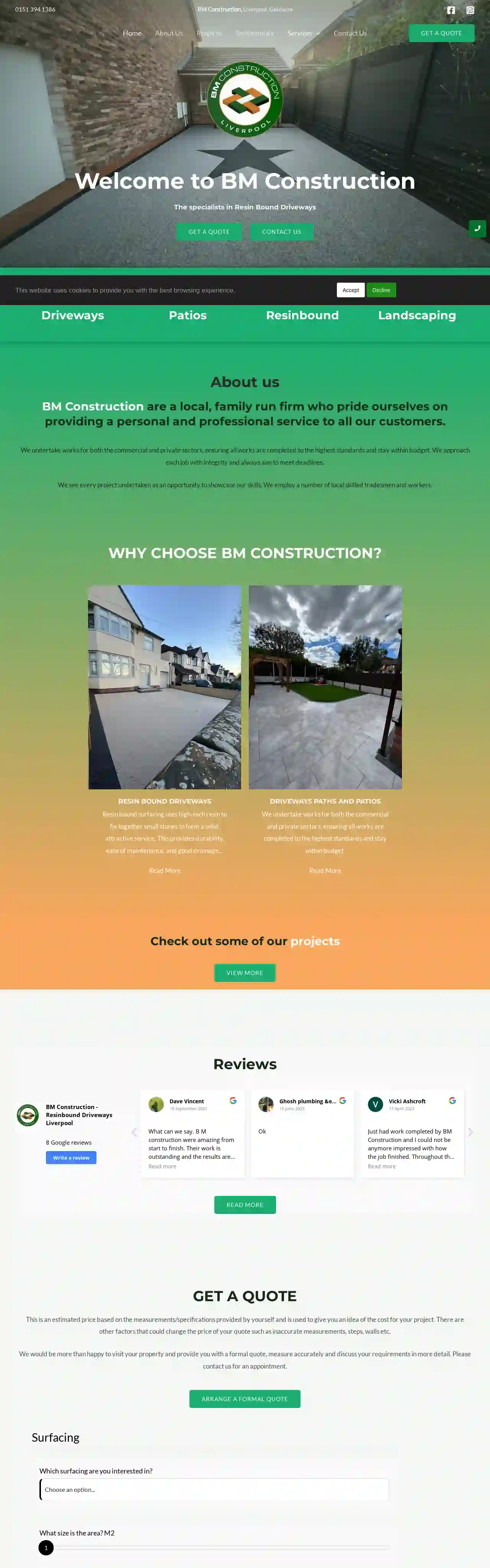 BM Construction - Resinbound Driveways Liverpool