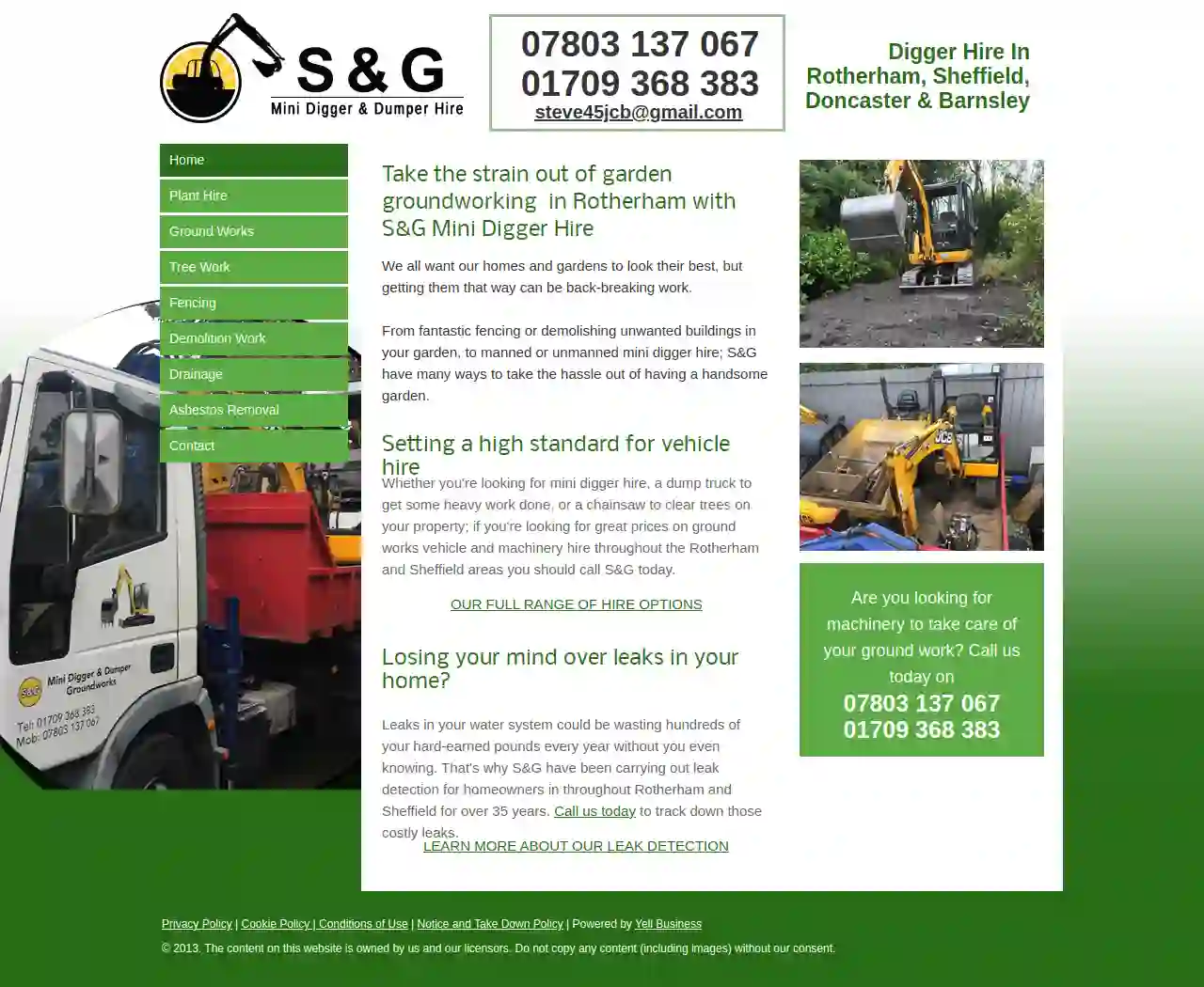 S and G Mini Digger Hire