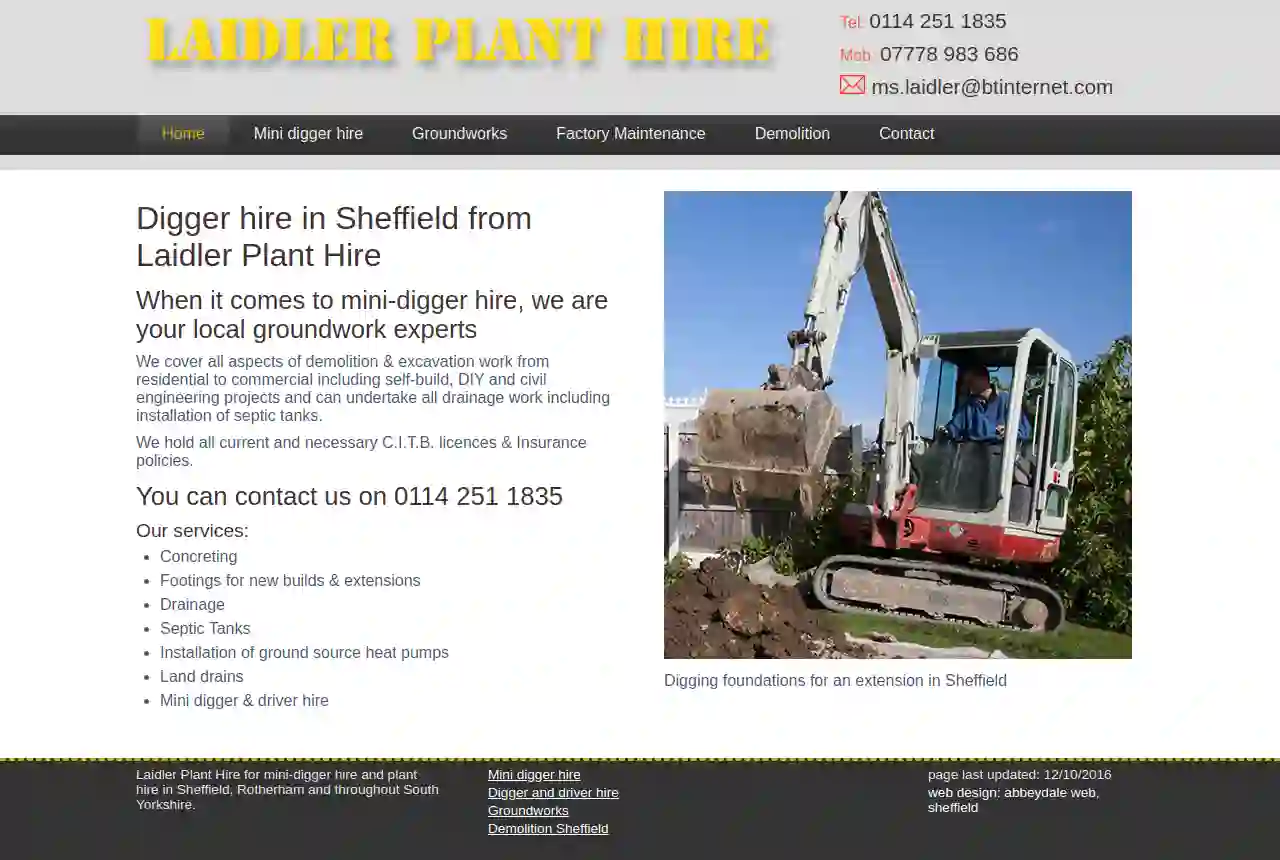 Laidler Plant Hire Ltd