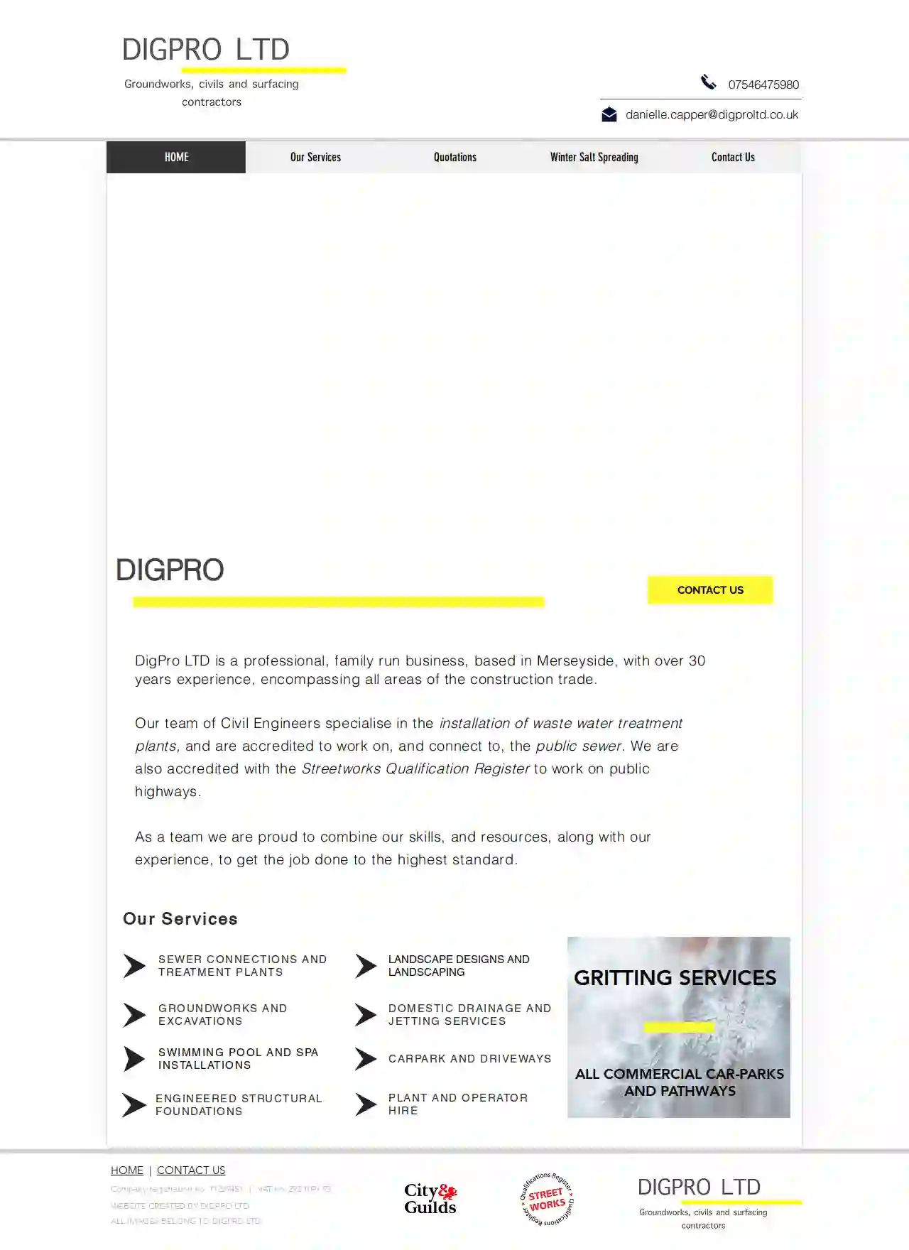 DIGPRO LTD | Groundwork’s, Civils And Surfacing Contractors