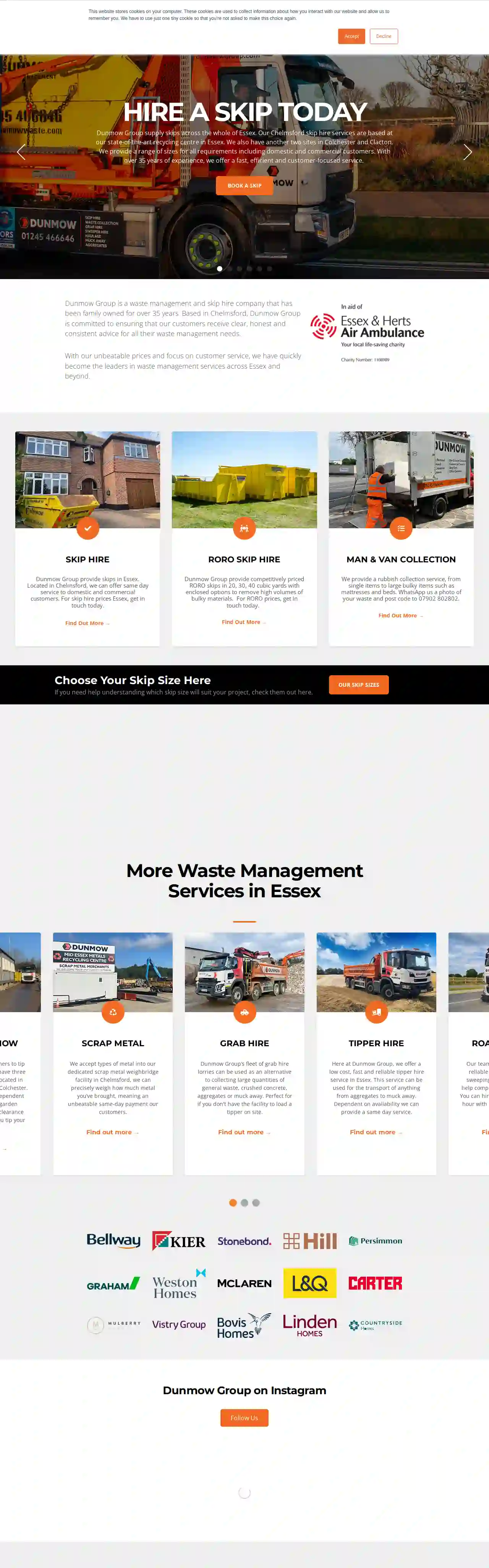 Dunmow Group - Skip Hire Clacton & Waste Management Clacton