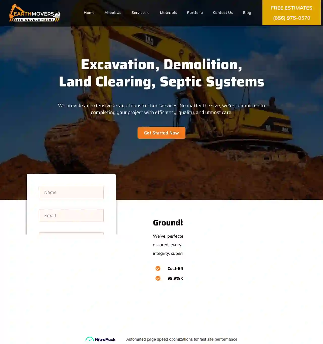 Earthmovers Site Development