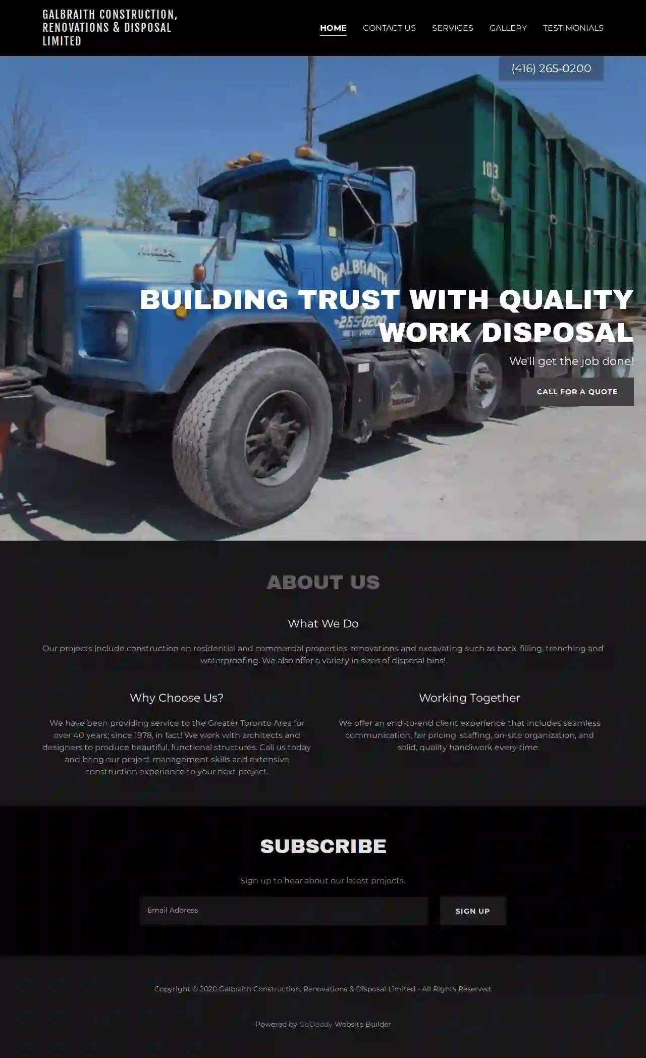 Galbraith disposal and Excavation Limited