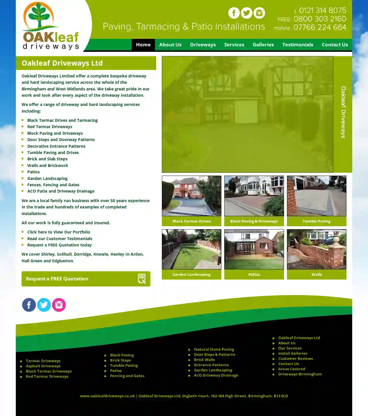 Oakleaf Driveways Limited