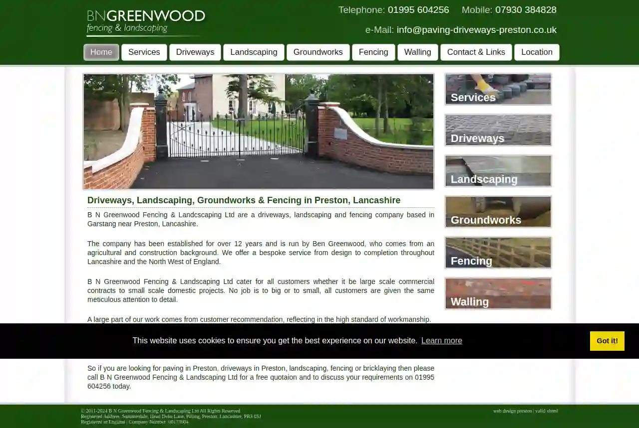 B N Greenwood Fencing & Landscaping Ltd