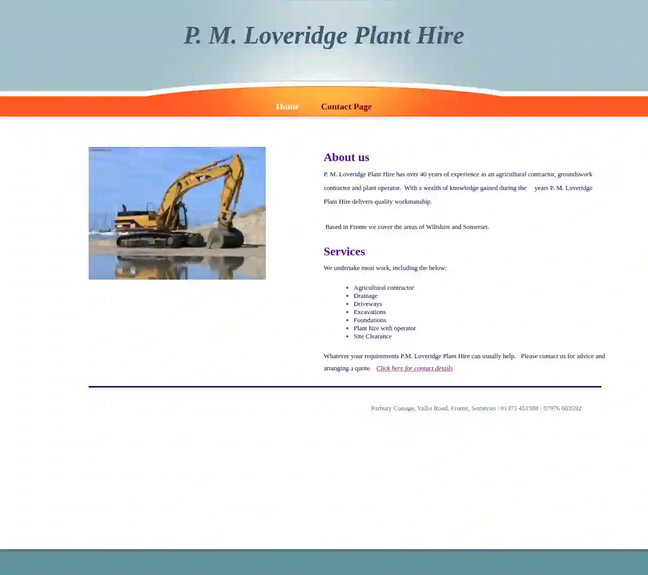 P M Loveridge Plant Hire & Groundworks