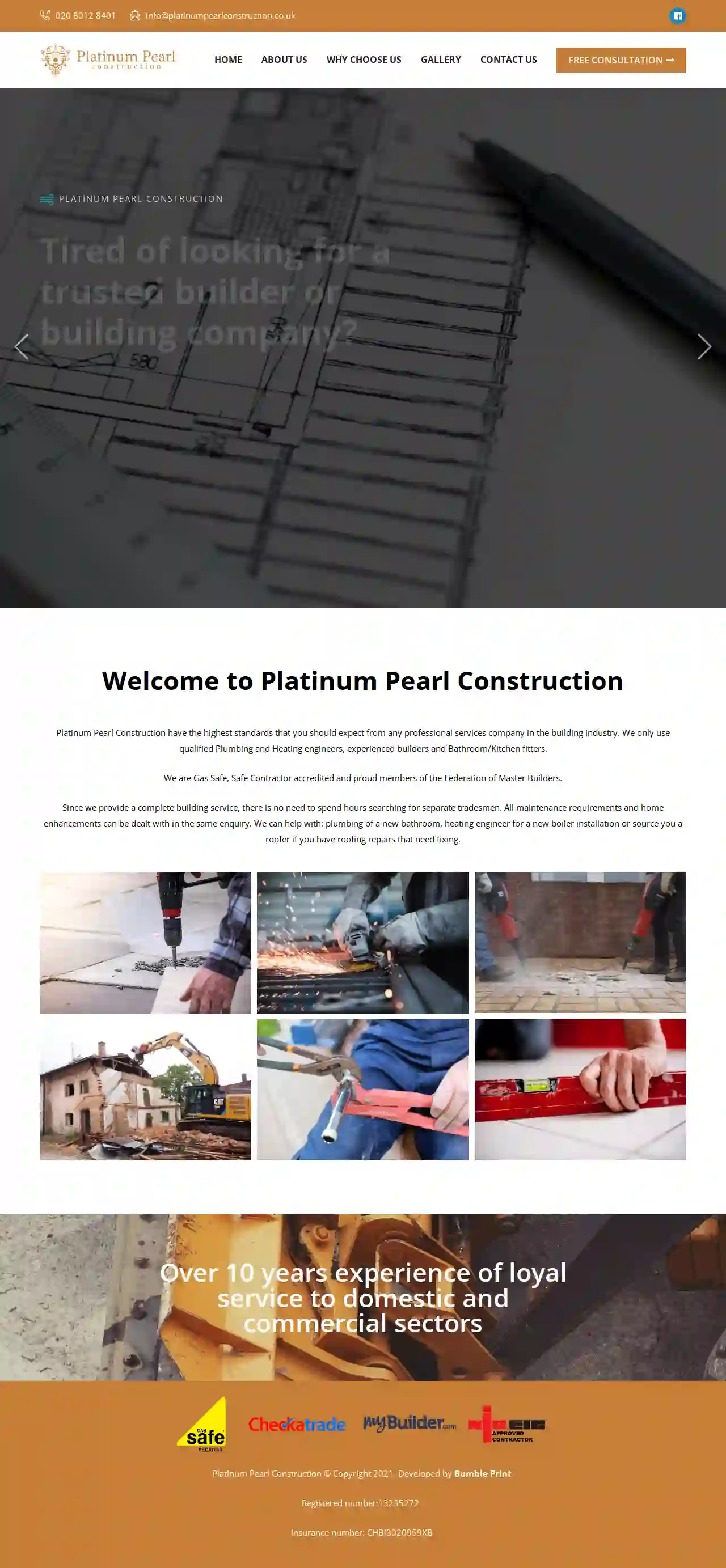 Platinum pearl construction LTD