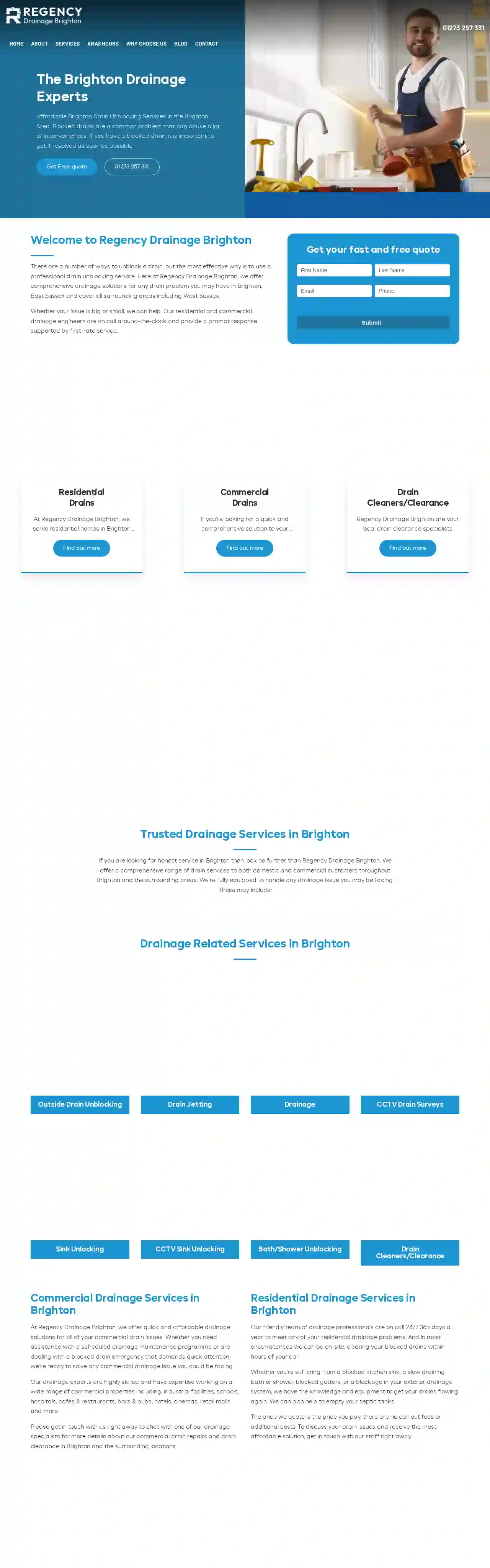 Brighton - Blocked Drains Experts - Regency Drainage