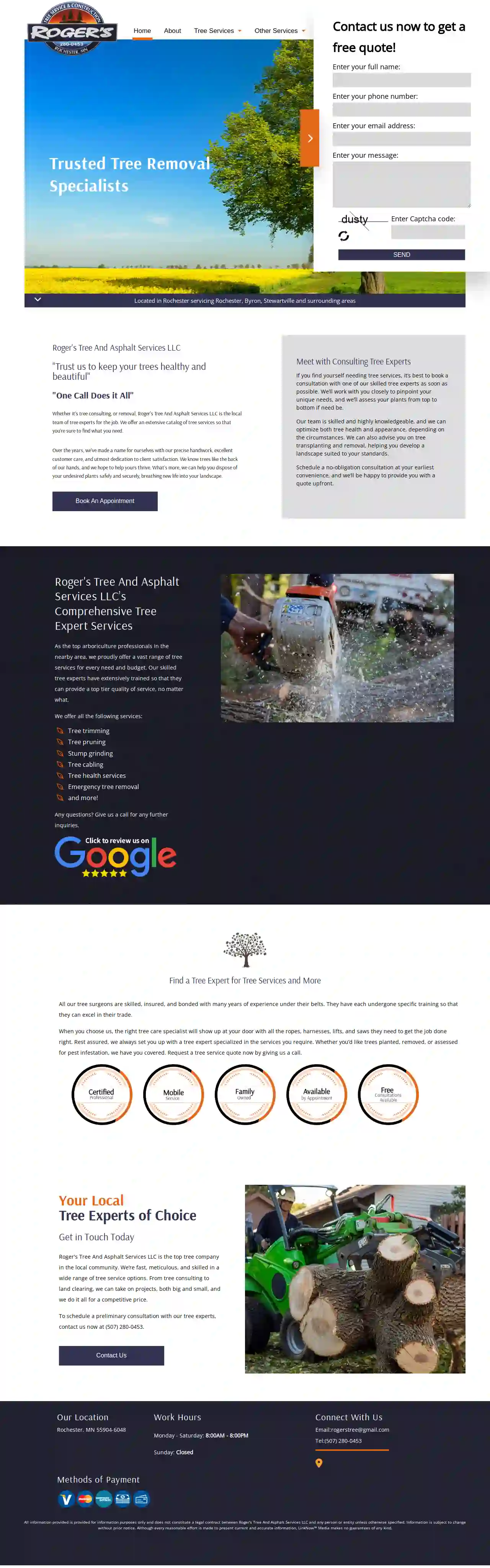 Roger's Tree And Asphalt Services LLC