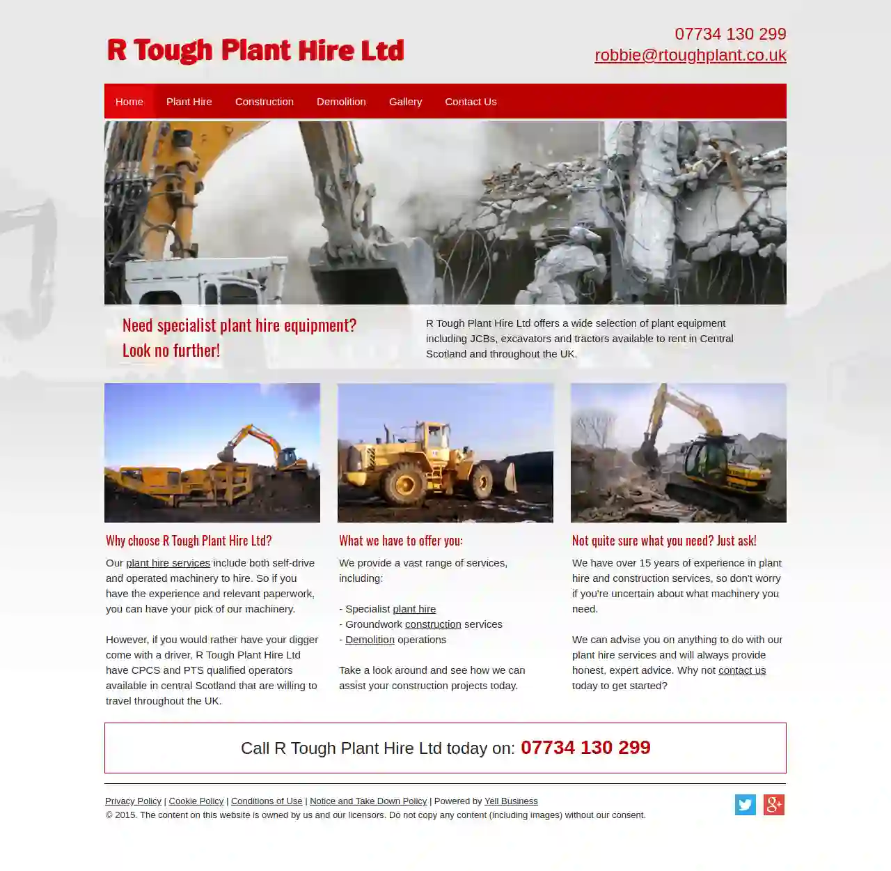 R Tough Plant Hire