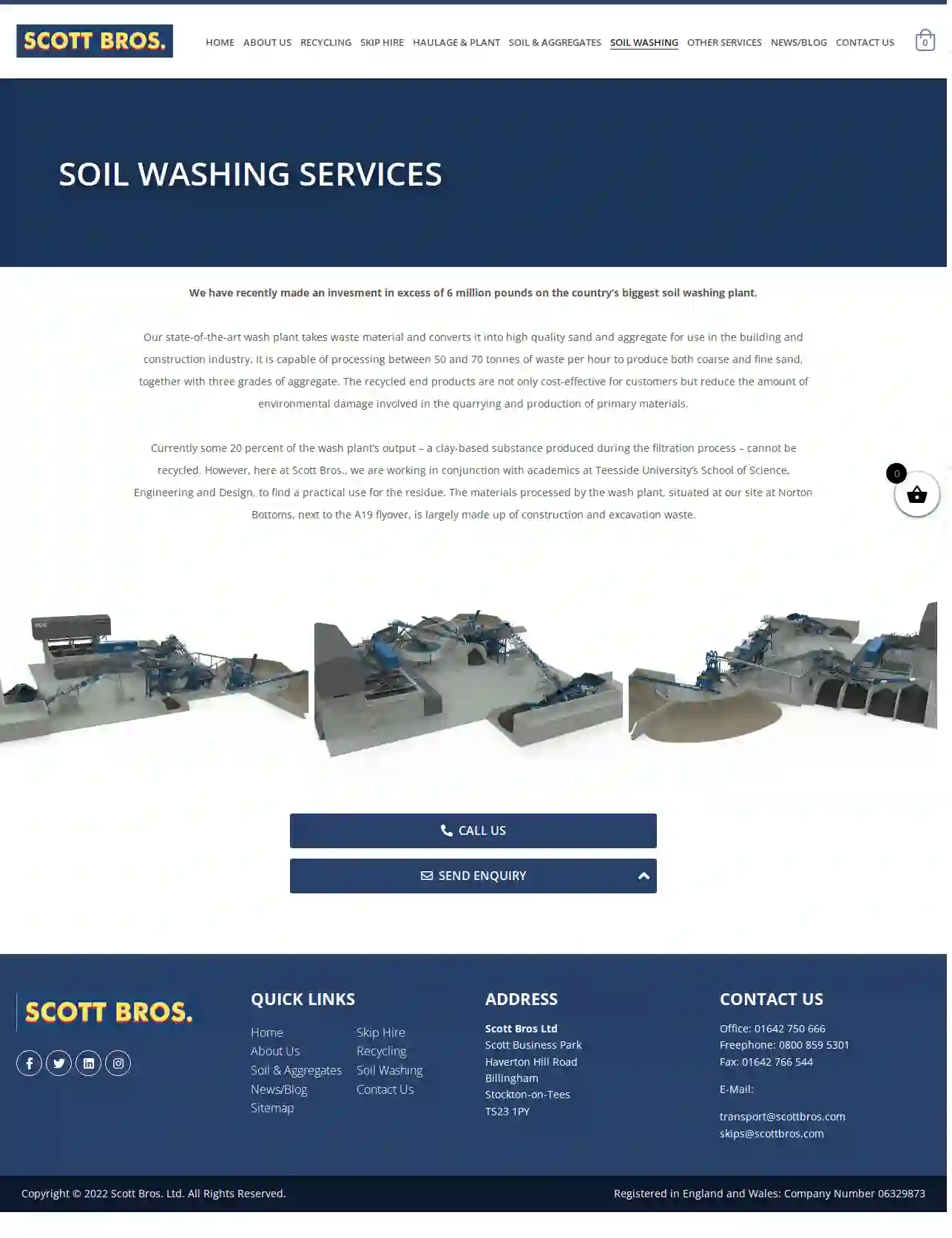 Scott bros Aggregate Wash Plant