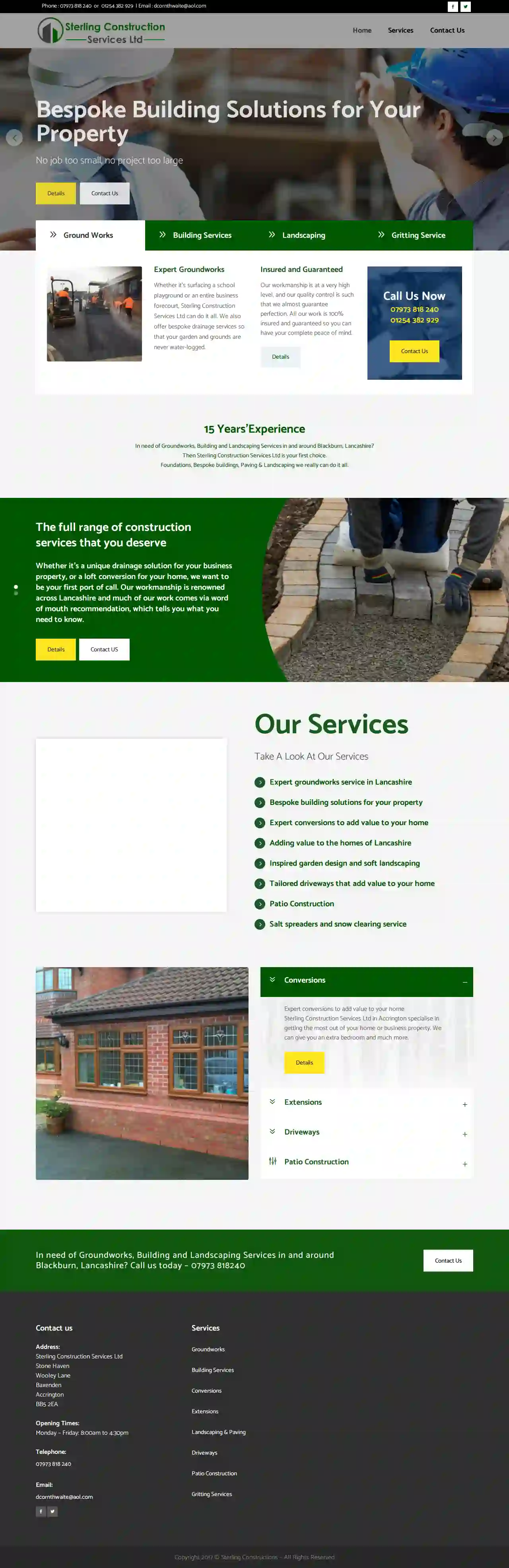 sterling construction services ltd