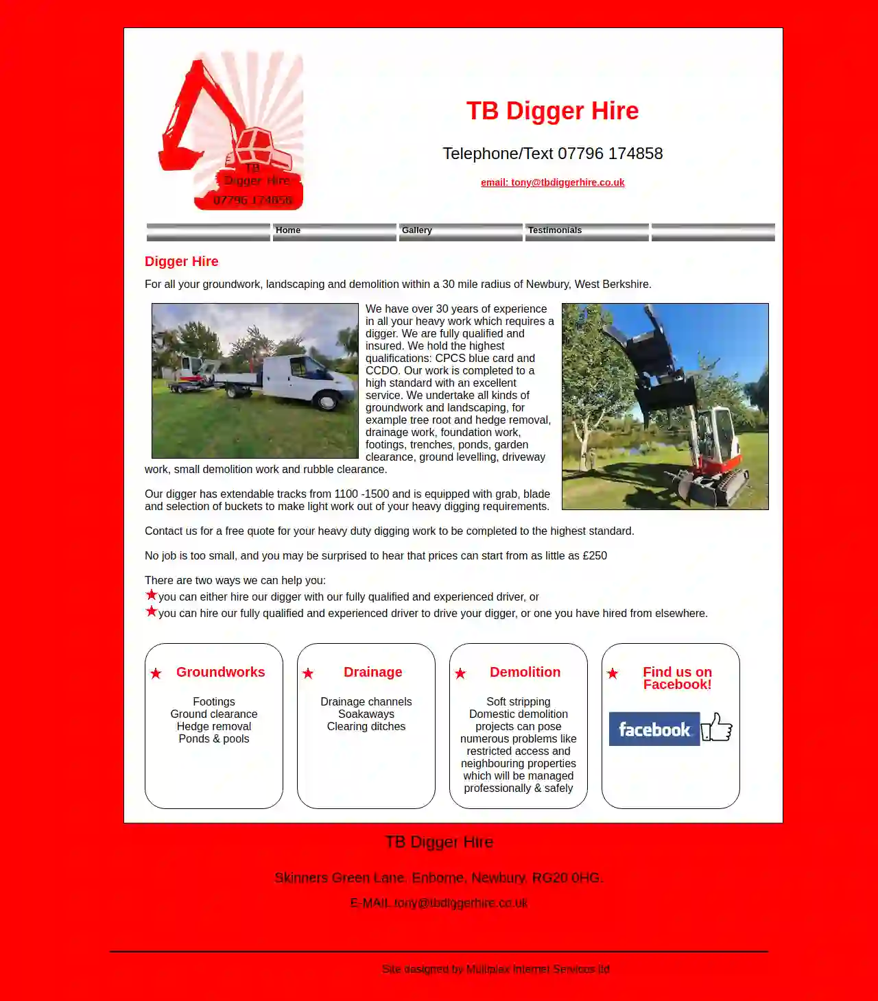 TB Digger Hire