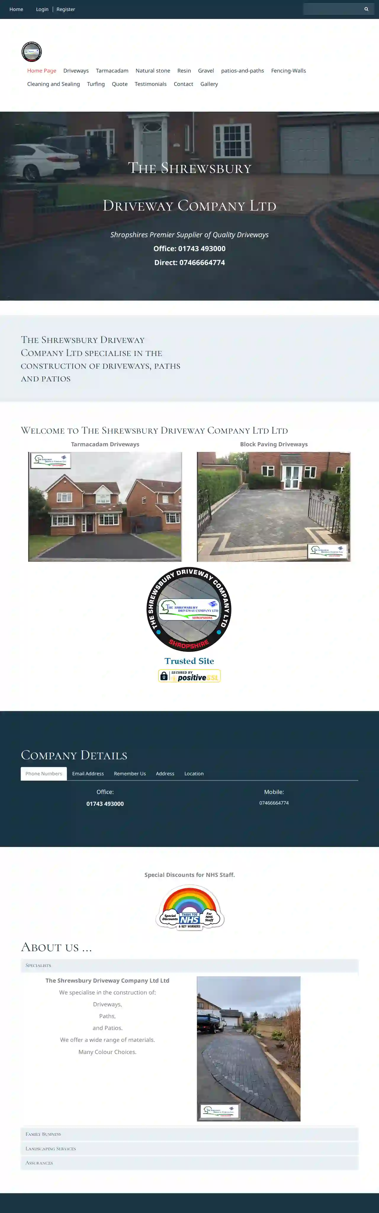 The Shrewsbury Driveway Company Ltd