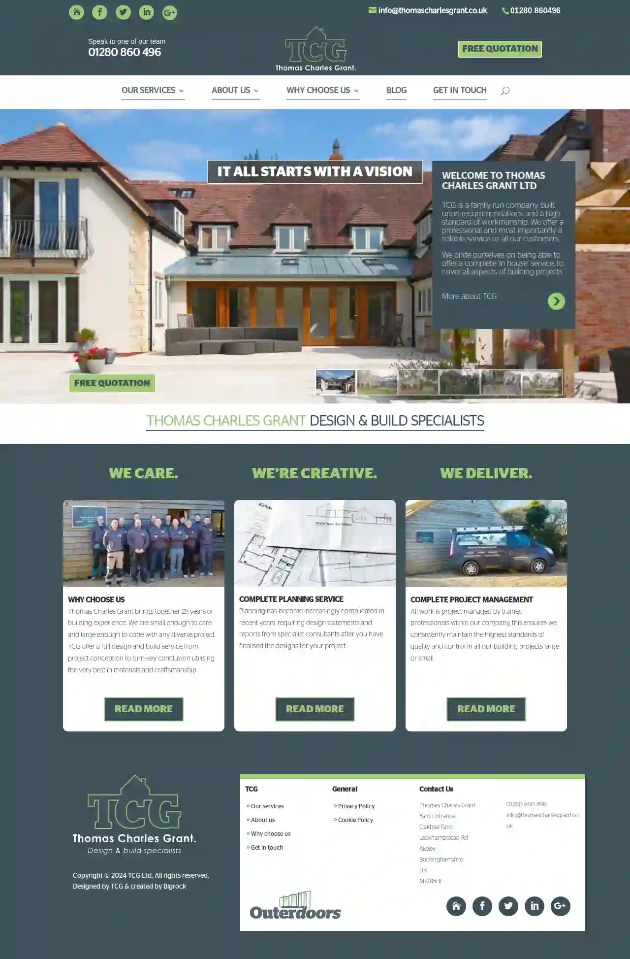 Thomas Charles Grant Ltd Design & Build Specialists d