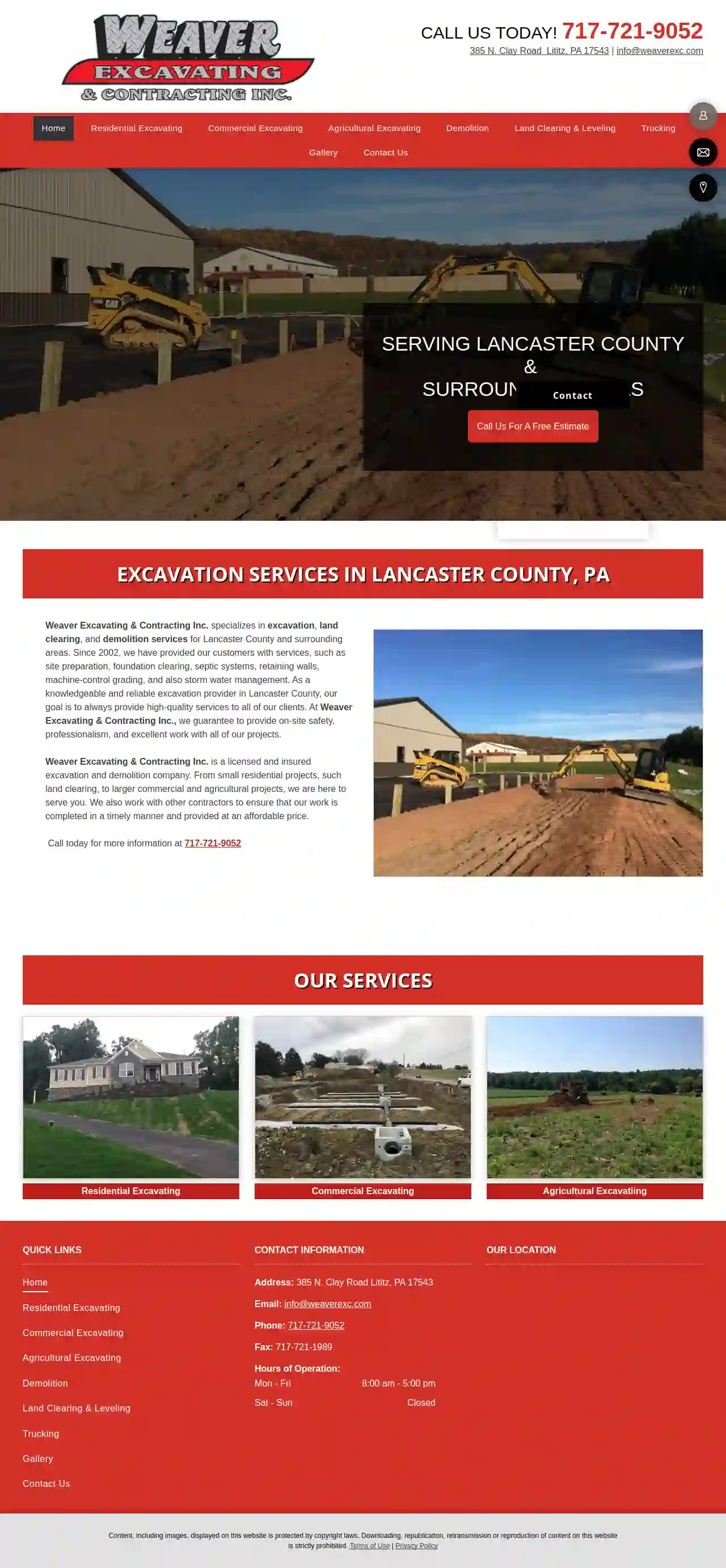 Weaver Excavating & Contracting Inc