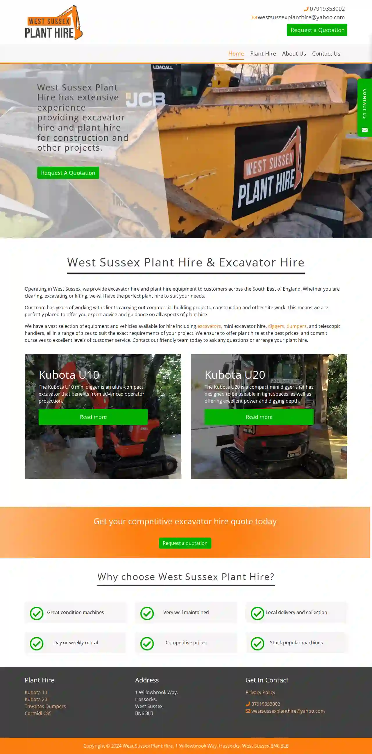 West Sussex Plant Hire